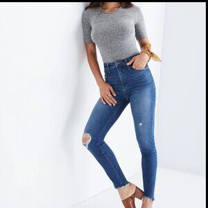 MADEWELL EVERTON 10" HIGH RISE SKINNY DROP STEP EDITION $135 NWT 30 w